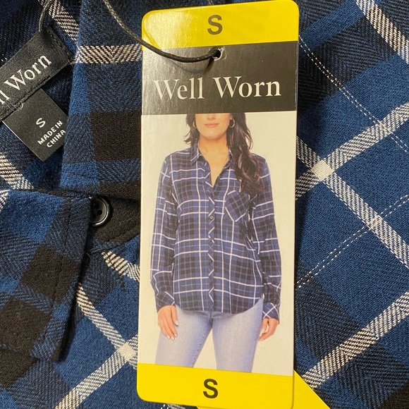 Well Worn Flannel Shirt NWT - Picture 5 of 5